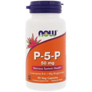 P-5-P пиридоксаль-5-фосфат Now Foods 50 мг 90 капсул
