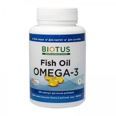 Фотография - Риб'ячий жир Омега-3 Omega-3 Fish Oil Biotus 180 капсул