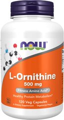 Орнитин спорт L-Ornithine Now Foods 500 мг 120 капсул