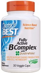 Комплекс витаминов В Fully Active B Complex Doctor's Best 30 капсул