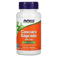 Каскара саграда Cascara Sagrada Now Foods 450 мг 100 капсул