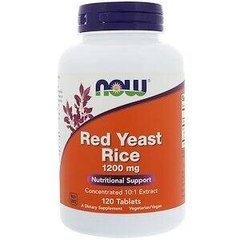 Червоний дріжджовий рис Red Yeast Rice Now Foods 1200 мг 120 таблеток