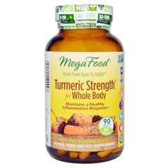 Сила куркуми для всього організму Turmeric Strength for Whole Body MegaFood 90 таблеток