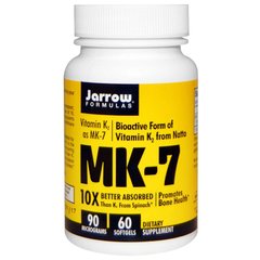 Фотография - Вітамін К2 Vitamin K2 as MK-7 Jarrow Formulas 90 мкг 60 капсул