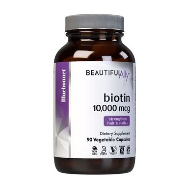 Витамин В7 Биотин Biotin Bluebonnet Nutrition 10000 мкг 90 капсул