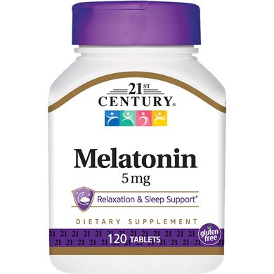 Фотография - Мелатонін Melatonin 21st Century 5 мг 120 таблеток