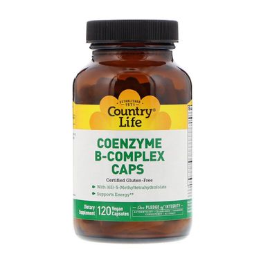 Коэнзим B-комплекс Coenzyme B-Complex Country Life 120 капсул