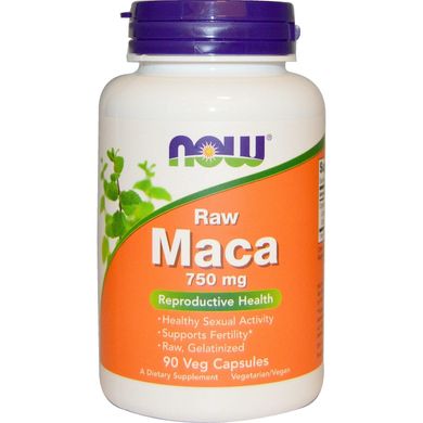 Фотография - Мака Raw Maca 6:1 Now Foods 750 мг 30 капсул