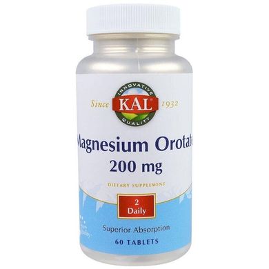 Магнію оротат Magnesium Orotate KAL 200 мг 60 таблеток