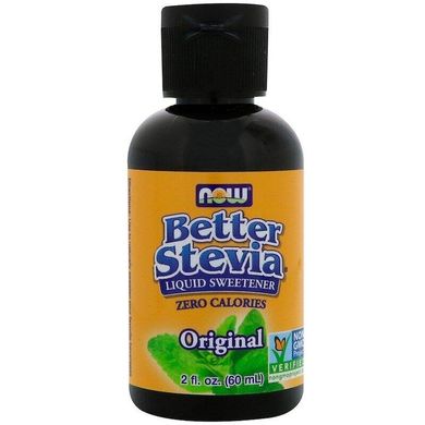 Стевия Better Stevia Original Now Foods 60 мл