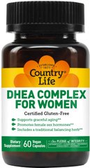 Фотография - DHEA Дегідроепіандростерон DHEA Complex for Women Country Life 60 капсул