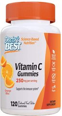 Фотография - Витамин С Vitamin C Gummies Doctor's Best апельсин 250 мг 120 жевательных конфет