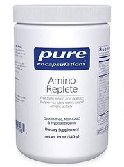 Комплекс амінокислот у вільній формі Amino Replete Hypoallergenic Free-form Amino Acid Powder Supplement Pure Encapsulations 540 г