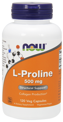Пролін L-Proline Now Foods 500 мг 120 капсул