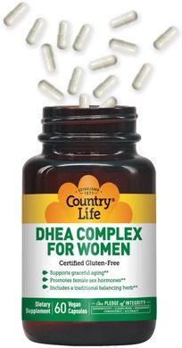 Фотография - DHEA Дегидроэпиандростерон DHEA Complex for Women Country Life 60 капсул