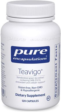 Зелений чай Teavigo Pure Encapsulations 120 капсул