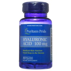 Фотография - Гиалуроновая кислота Hyaluronic Acid Puritan's Pride 100 мг 60 капсул