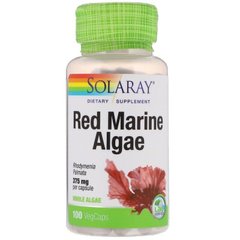 Фотография - Червоні водорості Red Marine Algae Solaray 375 мг 100 капсул