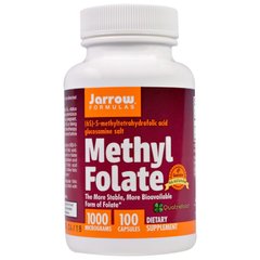 Фотография - Витамин В9 Метил фолиевая кислота Methyl Folate Jarrow Formulas 1000 мкг 100 капсул