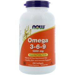 Фотография - Омега 3 6 9 Omega 3-6-9 Now Foods 1000 мг 250 капсул
