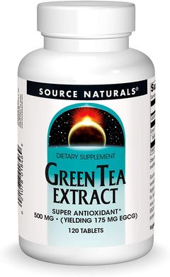 Зелений чай Green Tea Extract Source Naturals 120 таблеток