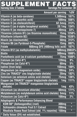 Фотография - Вітаміни для спорстменів Vitadapt Complete Nutrex Research 90 таблеток