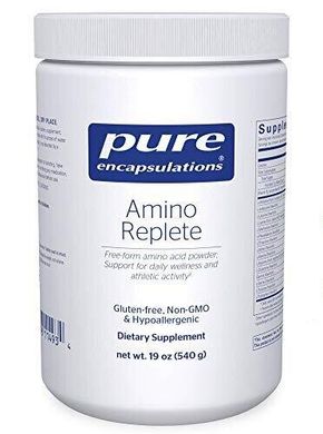 Комплекс аминокислот в свободной форме Amino Replete Hypoallergenic Free-form Amino Acid Powder Supplement Pure Encapsulations 540 г