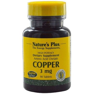 Медь Copper Nature's Plus 3 мг 90 таблеток