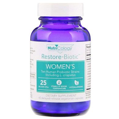 Пробіотики для жінок Restore-Biotic Women's Nutricology 60 капсул