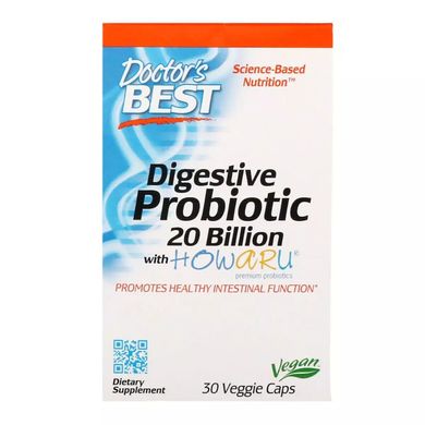 Пробиотики Probiotic Doctor's Best 20 млрд КОЕ 30 капсул