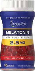 Фотография - Мелатонін Melatonin Gummy Puritan's Pride 2.5 мг 60 жувальних конфет