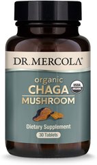 Фотография - Органичний гриб чага Organic Chaga Mushroom Dr. Mercola 30 таблеток