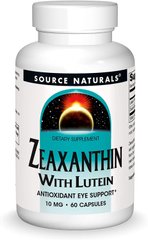 Фотография - Зеаксантин и лютеин Zeaxanthin with Lutein Source Naturals 10 мг 60 капсул
