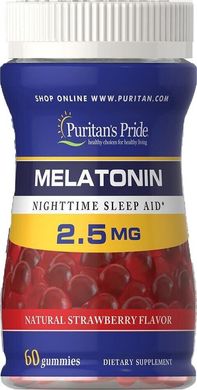 Фотография - Мелатонин Melatonin Gummy Puritan's Pride 2.5 мг 60 жевательных конфет