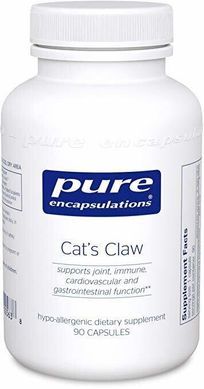 Кошачий коготь Cat's Claw Pure Encapsulations 450 мг 90 капсул