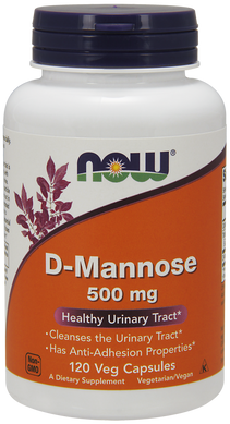 Фотография - D-Манноза D-Mannose Now Foods 500 мг 120 капсул