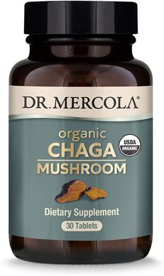 Фотография - Органический гриб чага Organic Chaga Mushroom Dr. Mercola 30 таблеток
