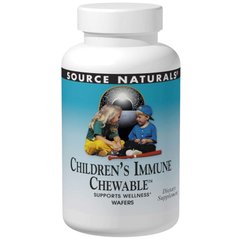Фотография - Дитячі жувальні вітаміни для імунної системи Wellness Children's Immune Chewable Source Naturals 60 пластинок
