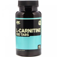 Фотография - L-Карнітин L-Carnitine Optimum Nutrition 500 мг 60 таблеток