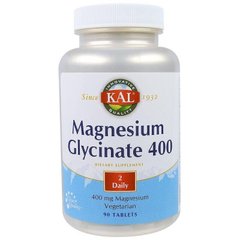 Магній глицинат Magnesium Glycinate KAL 400 мг 90 таблеток