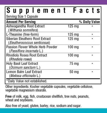 Фотография - Комплекс витаминов Targeted Choice StressRelief Bluebonnet Nutrition 30 капсул