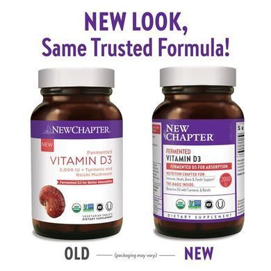 Фотография - Ферментований вітамін D3 Fermented Vitamin D3 New Chapter 30 таблеток