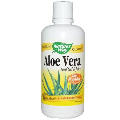 Сок и гель алоэ вера Aloe Vera Leaf Gel & Juice Nature's Way 1 л