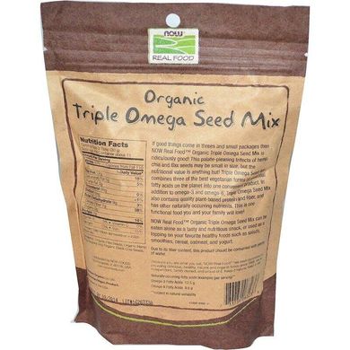 Фотография - Суміш насіння омега органік Seed Mix Now Foods Real Food 340 г