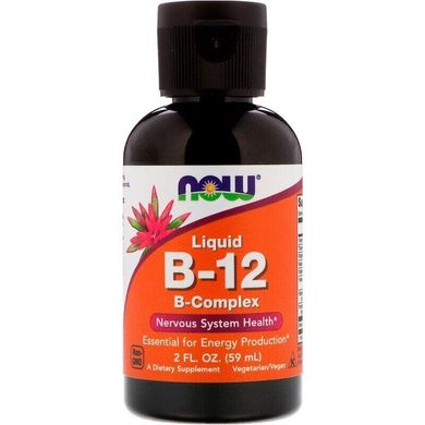Вітамін В12 комплекс рідкий Liquid B-12 Now Foods 59 мл