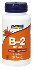 Вітамін В2 Рибофлавін Vitamin B-2 Now Foods 100 мг 100 капсул