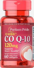 Фотография - Коэнзим Q-10 Q-SORB Co Q-10 Puritan's Pride 120 мг 60 капсул