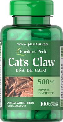 Кошачий коготь Cat's Claw Puritan's Pride 500 мг 100 капсул