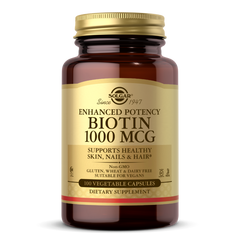Вітамін В7 Біотин Biotin Solgar 1000 мкг 100 капсул