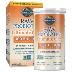 Пробіотики RAW  Probiotics Ultimate Care Garden of Life 100 млрд 30 капсул
